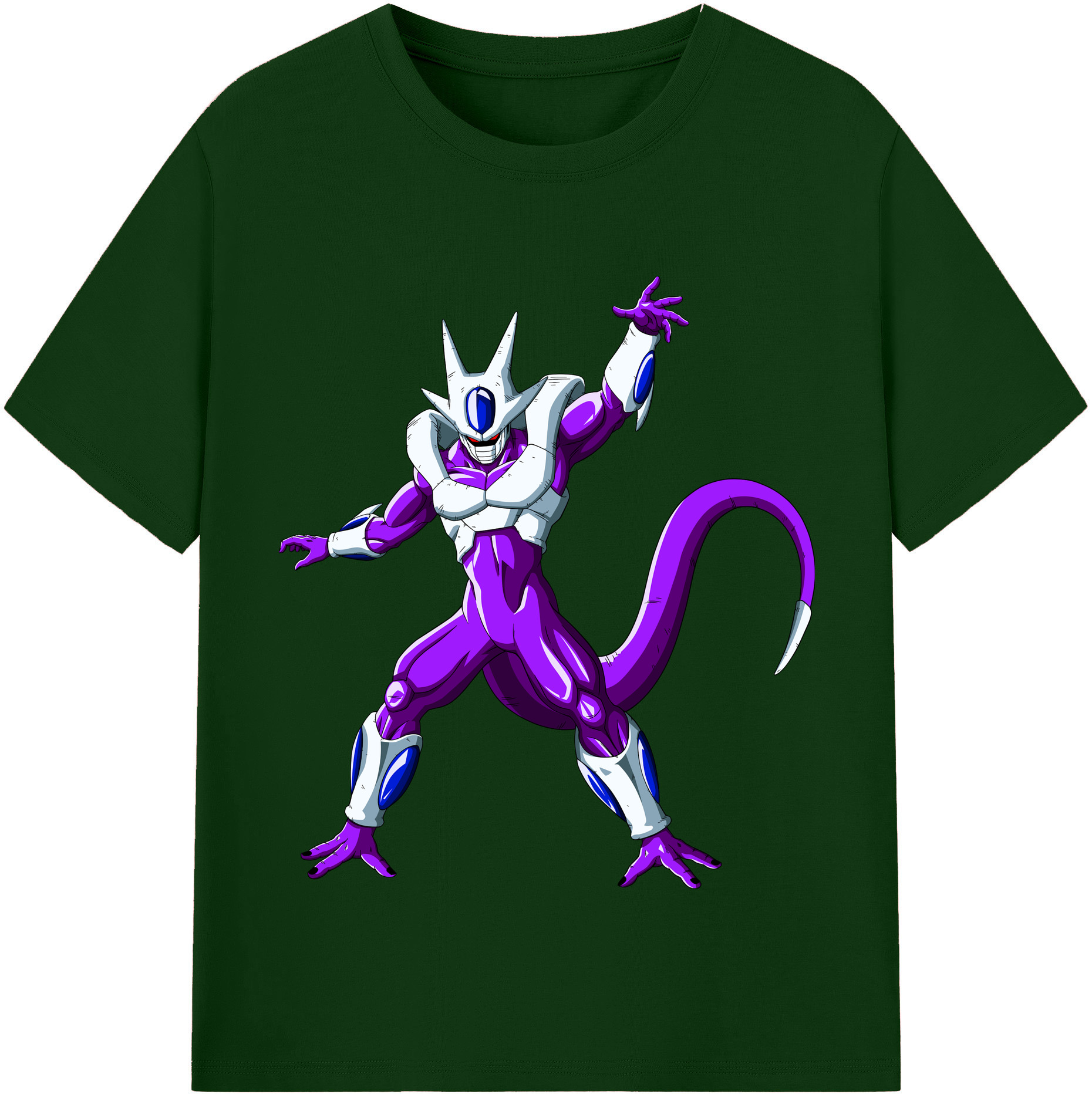 （画像用） ドラゴンボール クウラ DRAGON BALL Cooler Coora 綿100％半袖Tシャツ（フロントプリント）